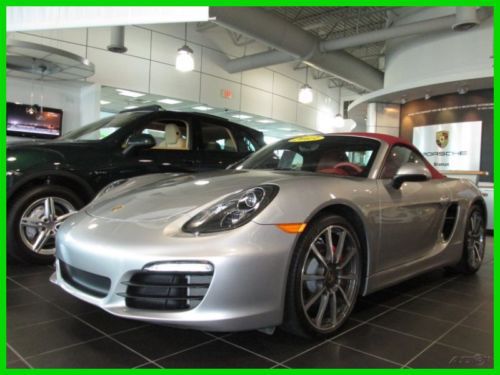13 gt silver boxster s 3.4l h6 manual:6-speed convertible *sport exhaust *low mi