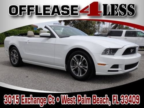 2014 ford mustang 2dr conv v6 premium leather clean carfax warranty 1 owner
