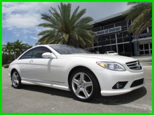 09 certified diamond white cl-550 4-matic awd 5.5l v8 coupe *amg wheels *low mi