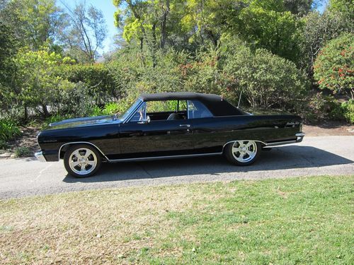 1964 chevelle triple black convertible 4-speed