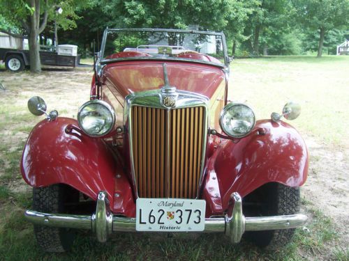 1951 mgtd red, good condition, runs good,  all original owned since 1973