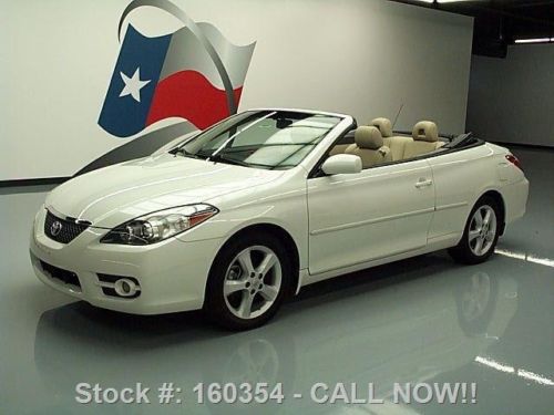 2008 toyota solara sle v6 convertible htd leather 65k texas direct auto