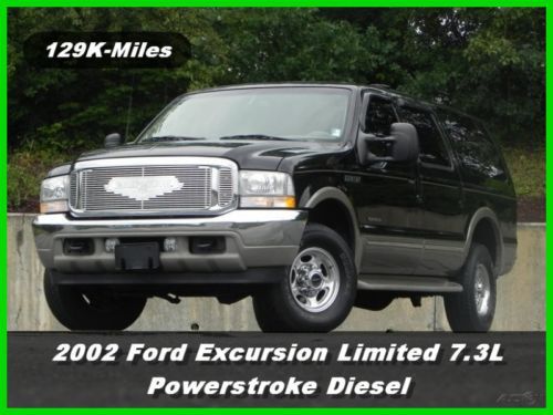 02 ford excursion limited lariat suv 4x4 7.3l power stroke diesel leather loaded