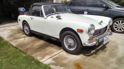 1973 mg midget white convertable &lt;60000 original miles  #8 of 73 clear title