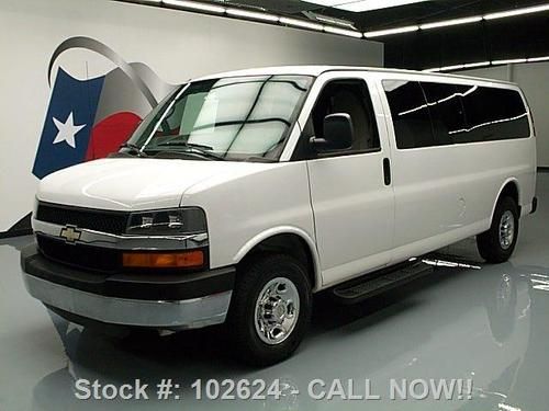 2010 chevy express lt 3500 6.0l v8 15-pass dvd only 54k texas direct auto