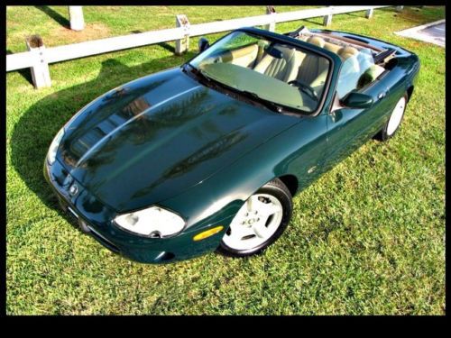 British racing green jaguar xk8 convertible with low miles clean carfax