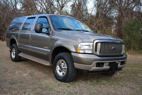 2003 ford excursion limited 4x4 diesel - 1 owner - htd leather - only 117k miles