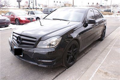 2012 mercedes benz c300 4matic sport custom totally blacked out loaded low miles