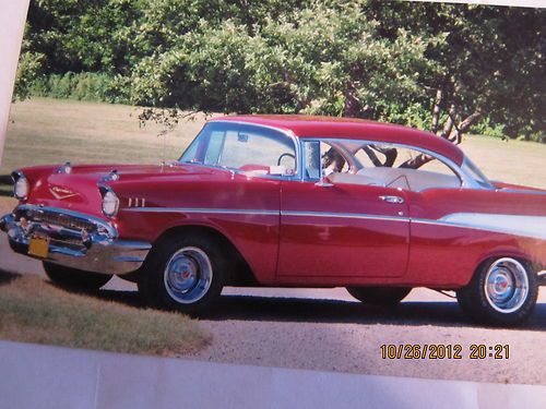All restored, strawberry red exterior, white leather interior, excellent shape