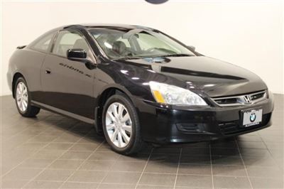 Black honda accord coupe automatic leather moonroof hs