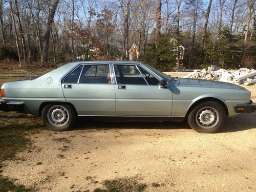 1985 maserati quattroporte - excellent in and out - needs starter - no reserve!