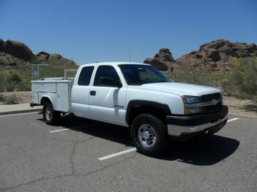 2003 chevrolet 2500hd ext cab 4x4 reading utility bed