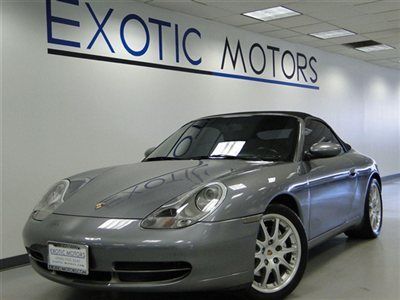 2001 porsche 911 c4 convertible awd!! tip-tronic xenons blk-softtop alpine-stero