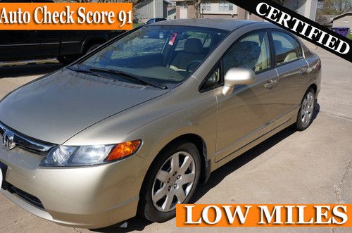 Certified honda civic 08, very clean, low miles, in warranty, power everything