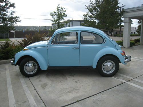 1971 volkswagen beetle classic blue, current reg. clean clear title,pick up only