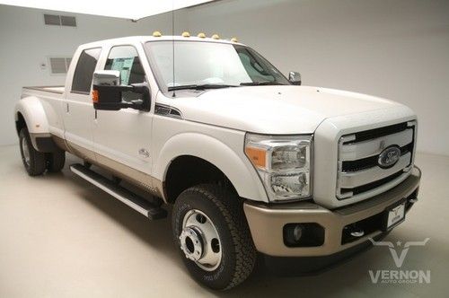 2013 drw king ranch crew 4x4 navigation sunroof leather heated v8 diesel sync