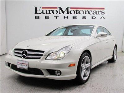 Arctic white navigation financing black leather warranty certified used amg cpo