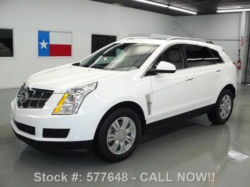 2011 cadillac srx lux pano sunroof htd leather only 30k texas direct auto
