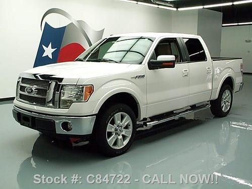 2010 ford f150 lariat crew climate leather nav 20's 50k texas direct auto