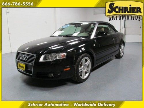 2007 audi a4 cabriolet fwd soft top heated leather 6 disc wood trim aux
