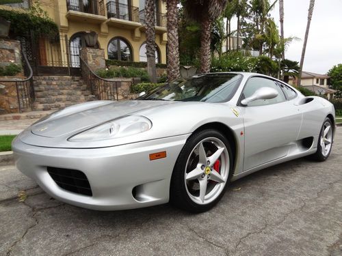 2000 ferrari 360 modena f1 argentino/tan major/clutch done history no reserve