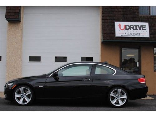 6sp sport pkg 1 owner 335i coupe premium cold weather htd sts xenon hk audio!
