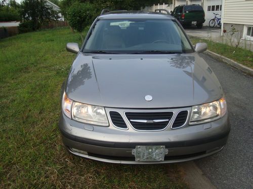 2002 saab 9-5 linear stwag 5 speeds,leather/sunroof,no reserve price auction@@@@