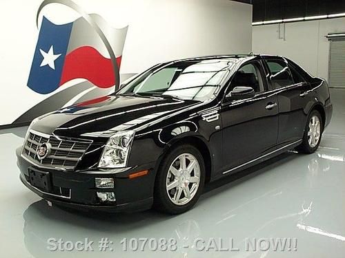 2011 cadillac sts luxury 3.6l v6 leather blk on blk 33k texas direct auto