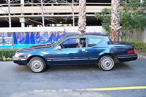 1988 mercury cougar ls, clean classic,low 84k,midnight blue,blue leather,5.0v8