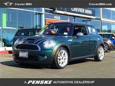 2009 mini cooper s british racing green low miles cpo only $19,980!!