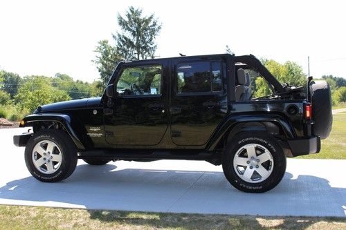 2007 jeep wrangler unlimited sahara 4 door 4x4 auto transmission soft top clean!