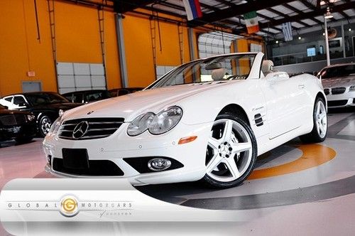 08 mercedes sl55 amg roadster 1-owner bose nav pano keyless-go comfort-sts pdc