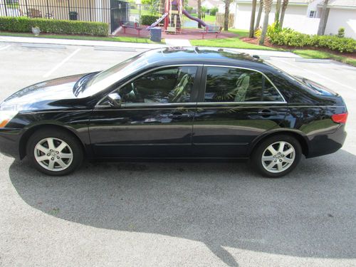 2005 honda accord ex sedan 4-door 3.0l no reserve!!! 4d black