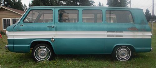 1962 chevrolet corvair greenbrier window van all original! vintage no reserve