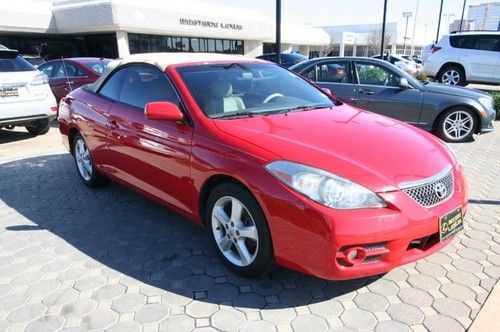 07 sle convertible red tan leather 58k miles we finance texas conv camry coupe