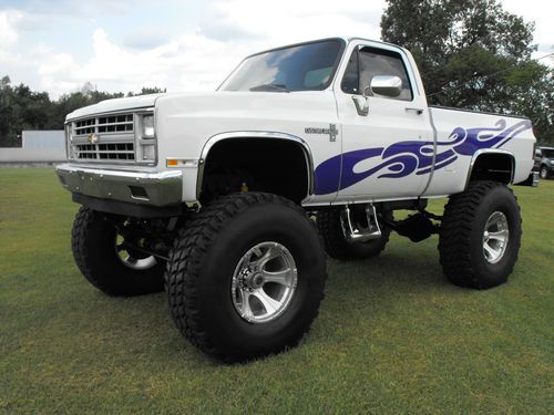 1987 lifted chevy frame off restored monster truck show truck no reserve