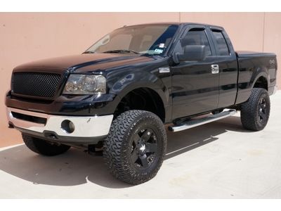 06 ford f150 xlt 5.4 4x4 ext cab lifted 2 owner carfax cert mroof bed cover cd!!