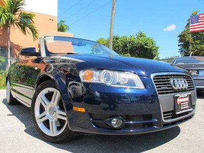 08 audi a4 2.0t awd cabriolet turbocarged navigation leather xenons clean carfax