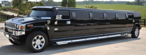 2006 hummer h2 200 inch stretch limo, low miles, 4wd, navigation, all leather