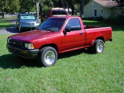 1994 red toyota tacoma pickup