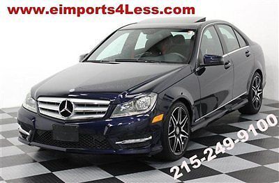 Amg sport package plus 2013 c300 awd navigation 18s suede interior red belts nav