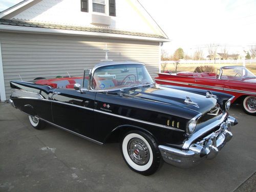 1957 chevy convertible fuel-injected frame-off restoration hot-rod (all-new)