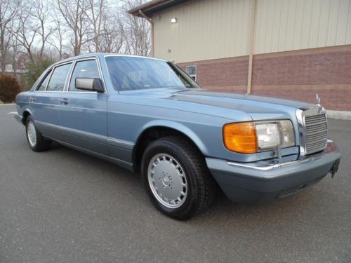 1986 mercedes benz 420 sel 43k miles diamond blue collector quality must see !!!