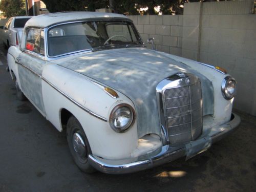 1958 mercedes ponto 220 s coupe with factory sunroof