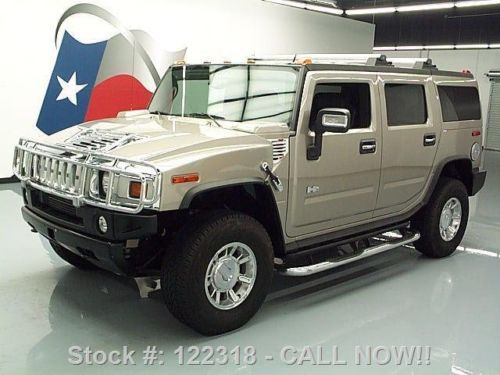 2006 hummer h2 4x4 htd leather bose brush guard tow 63k texas direct auto
