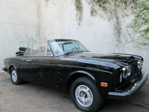 1969 rolls-royce corniche convertible, left hand drive, original california car