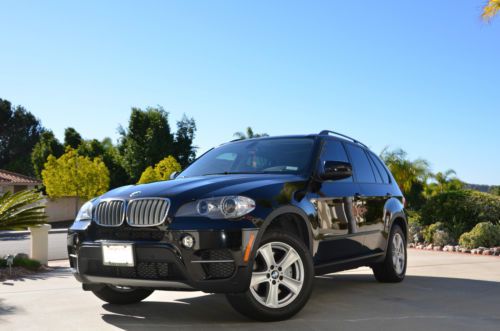 X5 xdrive35d with premium package jet black, black navada leather