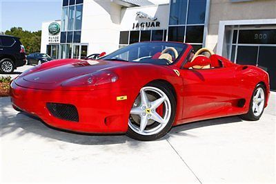 2004 ferrari 360 f1 spider - florida vehicle - extremely low miles