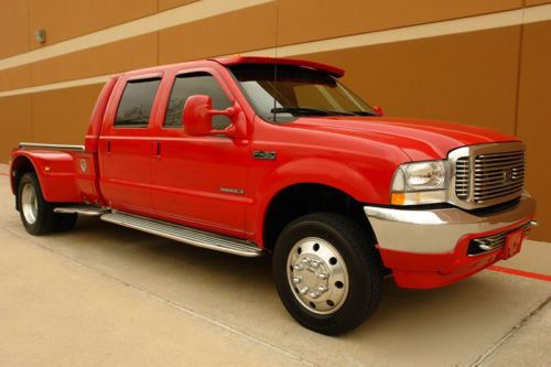 02 ford f450 hauler crew cab dually legendary 7.3l diesel 2wd  one owner