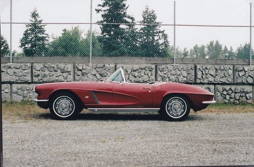 1962 corvette roadster unrestored original 83000 miles'rice motors' newyork
